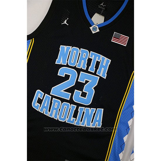 Maglia NCAA North Carolina Tar Heels Michael Jordan #23 Nero